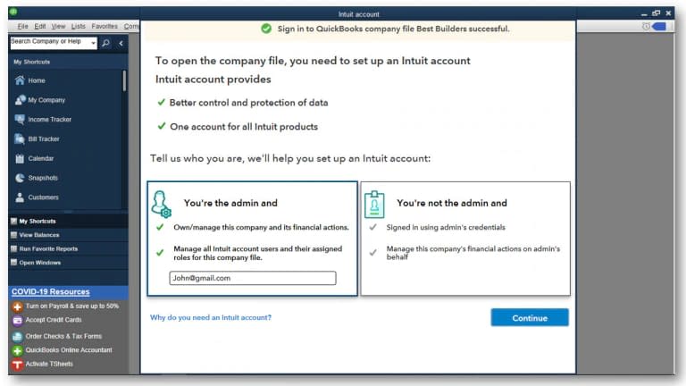 Intuit Account Is Now Available For QuickBooks Desktop